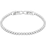 Swarovski Emily Bracelet, White, Rhodium-Plated