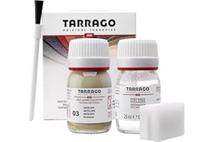 Tarrago | Kit 25 ml di colorante auto-lucido | Tintura autolucidante per scarpe, accessori e primer | Copre sfregamenti e calzature Antilope (03)
