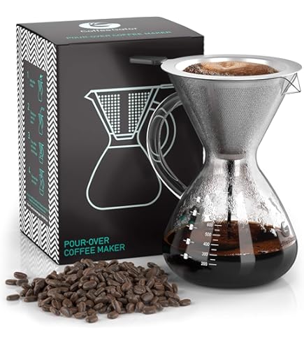 Filtro Caffè In Acciaio Inox Coffee Gator 800ml - Riutilizzabile Per Infusione | Senza Bisogno Di Filtri Di Carta - Foto 7