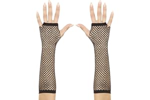 WIDMANN MILANO PARTY FASHION - Rękawiczki siatkowe bez palców, 33 cm, karnawał, impreza tematyczna