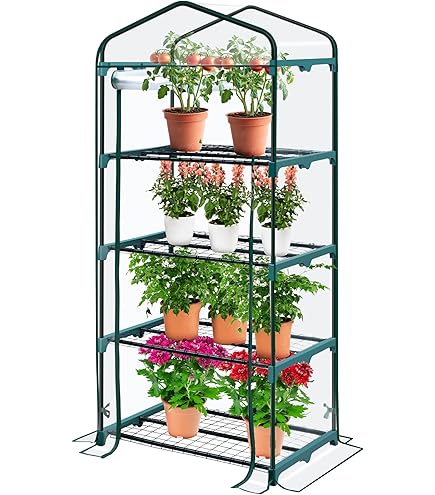 Mini Serra Da Giardino 270x90x90cm - Copertura In PVC Trasparente, Ventilazione - Letto Rialzato - Foto 12