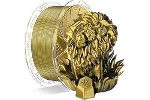 ‎CHITU SYSTEMS Chitu Systems Conjure Silk PLA Filament do drukarki 3D, dwukolorowy filament 1,75 mm, czarny złoty filament do drukowania 3D 1 kg / 2,2 funta (srebrny PLA-czarny + złoty 1 kg)