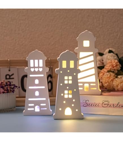 3x Silikonformen Leuchtturm - Gießformen Für Gips, Kerzen & Seifen Im Set