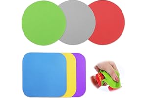 YEJAHY Lot de 6 pinces en caoutchouc pour ouvre-bocaux, multifonctions, pour ouvre-bocal, isolation thermique, ouvre-bouteille pour les mains faibles, multicolore