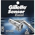 Gillette Sensor Excel Refill Razor Blade Cartridges - 5 Blades Cartridges (5 count)