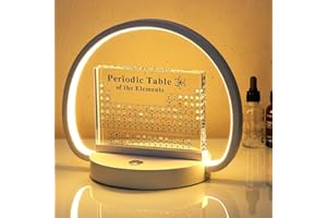 Healand Periodensystem mit echten Elementen, Periodensystem der Elemente mit echten Elementen Periodensystem der Elemente aus Acryl - geeignet für Lehrer Kinder Schülerinnen,A(white)