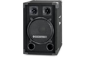 McGrey DJ-1022 DJ PA Haut-Parleur 25cm (10") Subwoofer 400W (Passif, système 2 Voies, boîtier en Bois)