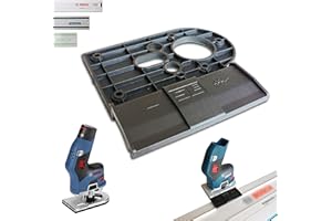 SLE ENGINEERING Adaptador de guía profesional para Bosch GKF 12V-8 para guía Makita/Bosch/Festool, para fresadora de cantos