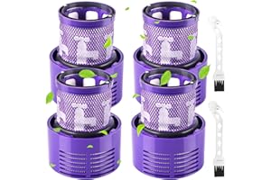 AMZJMT Filtres pour Dyson V10, Lot de 4 filtres de rechange lavables, Kit de filtres pour aspirateur compatible avec la série V10 Cyclone, V10 Absolute, V10 Animal, V10 Total Clean, SV12,DY 969082-01 (V10)