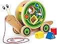 Hape Jouet À Tirer-Escargot Roulant avec Jeu De Formes, E0349