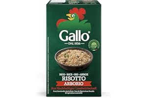 Riso Gallo Riz Arborio Haut de Gamme pour Risotto 1 kg - Lot de 2