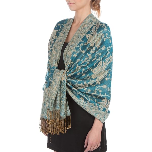 Lorenzo Cana Pashmina Damen Schal - Jacquard Paisley Muster 70x180cm
