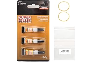 VIDA SOL Pegamento Instantáneo para Zapatos y Cuero, Super Glue de Alta Precisión, Adhesivo Profesional para Calzado, Cuero, Caucho, Goma, Reparación Rápida y Flexible, 3x1G