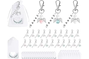 Fyshird Schutzengel Schlüsselanhänger Glücksbringer Schutzengel Anhänger Geschenkanhänger Gastgeschenke für Hochzeit Taufe Abschied Dankeschön Kommunion Konfirmation