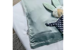 ‎AGA.PIE AGAPIE - Bambus Lyocell Kinder-Kopfkissenbezug 60x40 cm - Salbei-Grün, 100% Bio Oeko-Tex 100, für Allergiker, Antibakteriell, Ganzjahres-Bettwäsche, Atmungsaktiv, Geruchshemmend, Besonders sanft