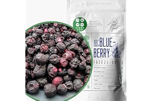 ZINGY ZOO Myrtilles Séchées Bleuet Sauvage | Naturel Fruits Seche | Freeze Dried Fruit Wild Blueberries | Gefriergetrocknete wilde Heidelbeeren | Myrtilles Sechees ZingyZoo (100g)
