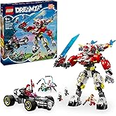 LEGO DREAMZzz Coopers Tiger-Mech und Zero's Hot Rod Auto, Spielzeugauto für Kinder, Geschenk für Jungen und Mädchen ab 9 Jahr