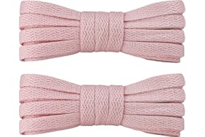 7STROBBS Lacci e Stringhe Sportivi Piatti per Sneakers,8mm Lacci Scarpe Larghi da Converse Air Force 1 Dunk Stan Smith,Lacci per Scarpe Robustezza e Resistenti-2 Paia