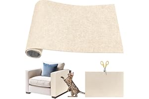 Lets Joy Tapis Griffoir pour Chat, 40 x 100cm DIY Climbing Cat Scratcher, Cat Scratching Mat, Tapis Griffoir pour Chat Auto-Adhésif, Griffoir Escalade pour Chat Protège Les Meubles