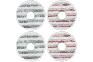 YUUNAIE Mop Pads Replacement for Vileda Clean Spin Mop Head Refills, Washable Head Replacement Microfiber for Cleaning Floor