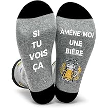 Chaussettes Humour Vélo Homme - 'Je Préfère Faire Du Vélo' - Taille 43-46 - Cadeau Drôle Pour Cycliste