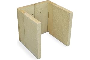 KAMINXPERT Feuerraumauskleidung A für Wamsler Jupiter Grande Kaminöfen - Schamotte - 6-teilig