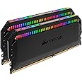 Corsair Dominator Platinum RGB 16 GB (2 x 8 GB) DDR4 3600 MHz C18, Enthusiast RGB LED Illuminated Memory Kit - Black