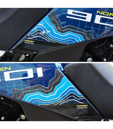 Adesivi Resinati 3D Per Husqvarna Norden 901 2022 - Protezione Serbatoio Laterale, Resistenti A Urti, Acqua, Sole