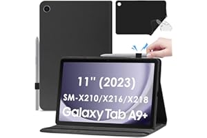 KATUMO Etui dla Samsung Galaxy Tab A9 Plus / A9+ 11 Cala (SM-X210/X216/X218), Ultra Cienka Skórzana Obudowy kompatybilna z Galaxy TabA9 Plus, z Uchwytem na Pióro i Automatyczną Funkcją Snu/budzenia