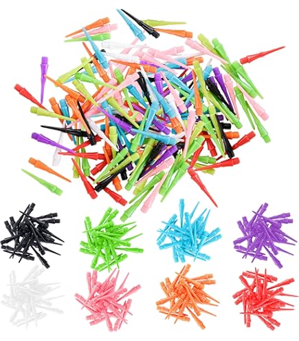 12 stuks dartflights met shafts - stabiel 75 mm schroefdraad - geïntegreerde