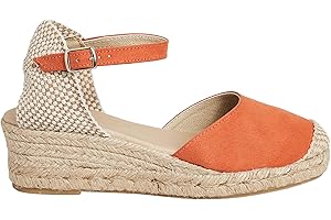 NOESLOMISMO BY DILEMA No ES lo mismo - Sandales Ou Espadrilles en Jute avec Talon Compensé Femme | Couleur Sable Vert Rouge Rose Marine Et Plus | Compensées 3 Cordes Sparte avec Boucle Bout Fermé