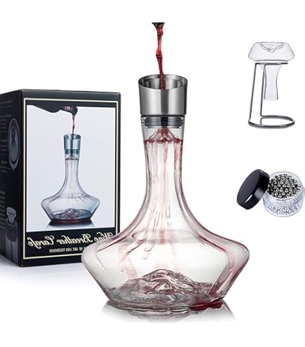 Set 2 Beccucci Versatore Per Vino Con Aeratore, Anti-Goccia, In Acrilico Senza BPA, Adatto A Tutte Le Bottiglie - 3