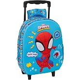 Spidey &ndash; 3D Children's Backpack with Wheels, Ideal for Children of Different Ages, Comfortable and Versatile, Quality and Res