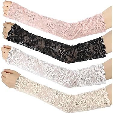 Losse Kanten Armmouwen voor Dames, Zon-UV-bescherming Losse Kanten Armmouwen voor Dames, Zon-UV-bescherming