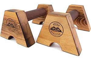 ‎ARIES ATHLETICS Aries Athletics Liegestützgriffe aus Holz – Nachhaltige Push Up Griffe produziert in Deutschland – Handgefertigte Liegestütz und Handstand Griffe, Parallettes für Fitness Workout