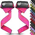 Titan Armour® Weight Lifting Straps | Extra-Long Neoprene Padded Heavy-Duty Weightlifting Straps | Deadlifts | Anti-Slip Gel Option | Gym Accessories Men & Women