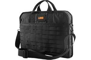 Urban Armor Gear Slim Brief Uniwersalna torba na laptopa/tablet 13" - 14" cali [Ochrona 360°, wytrzymały nylon, odpinany pasek na ramię, kieszeń przednia, uchwyt] czarna