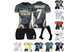 Coolsterster Trikot für Kinder, Fußball Trikot Erwachsene 23/24 Heim/Auswärtstrikot Fußballtrikots, Outdoor Football Jersey Fussball T-Shirt Shorts und Socken Set für Jungen Herren Anzug