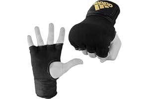 adidas Boxing Hand Wraps Inner Gloves, Mitts, Padded Fist Protection, Wrist Support. Great For MMA Bag Workouts, Muay Thai, Kickboxing, Sparring, Punching, Men, Women and Kids