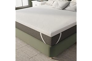 Novilla Surmatelas 140x190, 5CM Surmatelas en Mousse de confort, Certifié Sûr et Fiable par CertiPUR-US et Oeko-TEX, Absorbant et Respirant, Tissu Doux pour La Peau, Lavable