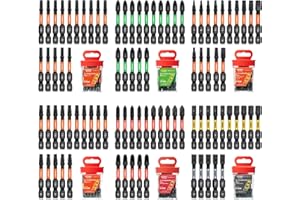 Toobeet Impact Multi Schraubendreher-Bits-Set, Magnetischen S2-Stahl 50mm 90tlg. (Torx/Phillips/Pozidriv/Schlitz/Inbus) Bits-Set für Schlagwerkzeuge inkl. robuster Aufbewah Ungsbox