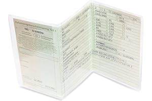 ‎FRENTREE Frentree® Fahrzeugschein Hülle für KFZ Schein, Made in Germany, 3-teilige transparente Schutzhülle, kristallklar und passgenau, dokumentenechte Ausweishülle