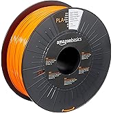 Amazon Basics 3D-Drucker-Filament aus PLA-Kunststoff, 1.75 mm, Neonorange, 1-kg-Spule