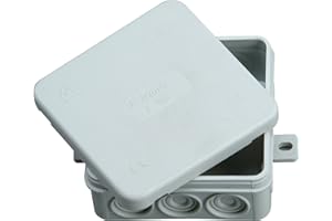 Kopp Boîte de dérivation en saillie pour locaux humides 85x85x40 mm, blanc, 347104001