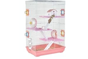 SKY PET PRODUCTS Sky Pets Little Zoo Holly Hamster Cage Pink