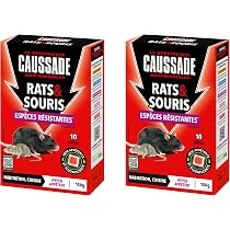 Catchmaster Lot De 4 Pièges à Rats Collants - Solution Sans Poison Ultra-Efficace Pour Maison Et Garage