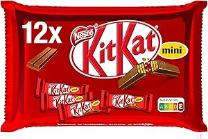 Kit Kat Mini Chocolate con Leche - Barritas de chocolate con leche, Snack de chocolate en Bolsa 24x(12x16,7g) - Total: 24 bolsas x 200g