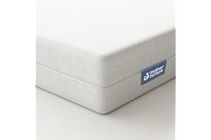 Mother Nurture Essential Colchón de espuma para cuna de viaje, blanco, 93 x 64 x 6 cm, se adapta a cuna Next To Me