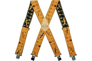 MELO WORK GEAR MELOTOUGH Bretelles réglables et élastiques en forme de X avec clips très solides pour homme 60 cm de large – Très résistantes