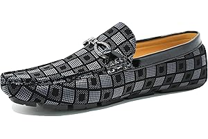 EVOGA Mocassini Uomo Class Eleganti Scarpe in Ecopelle con Fibbia